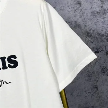 Balta Vetements T-marškinėliai Vyrams, Moterims, I LOVE Paris Hilton Autografą Vetements Tee Viduje Žymeklį Atgal Apykaklės Išsiuvinėtu Logotipu Viršūnės