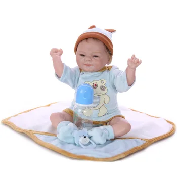 Bebe lėlės reborn baby dvyniai berniukas ir mergaitė silikono kūdikių lėlės, žaislai vaikams, dovana 43cm boneca atgimsta menino