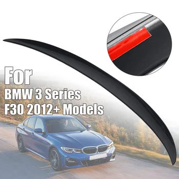 Blizgus Juodas Galinis Kamieno Įkrovos Spoileris Lūpų Sparnai BMW 3 Series F30 P Style 2012+
