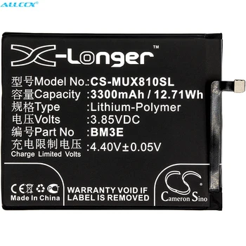 Cameron Kinijos 3300mAh Baterija BM3E už Xiaomi grįžulo ratai, M1803E1A, M1803E1C, M1803E1T, M1808D, Mi 8, Mi 8 Dual SIM TD-LTE