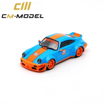 CM Modelis 1:64 RWB 964 Įlankos GT Sparnas/Ducktail Diecast Modelio Automobilių