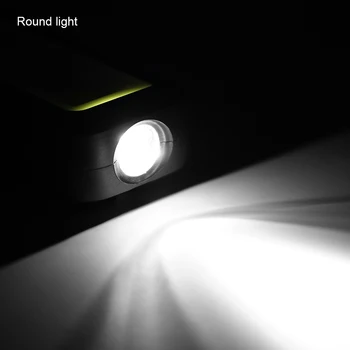 COB LED Darbo Inspekcijos Šviesos Fakelas, USB Įkrovimą, Žibintų Pasukamas Kablys Magnetinio Žibintuvėlis, Kempingas Automobilių Remontas Priežiūra