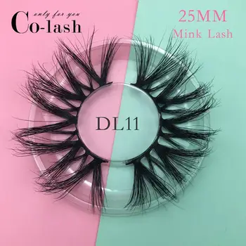 Colash Aukštos kokybės 3D nekilnojamojo mink blakstienas, 25mm blakstienas, prabangių audinių juostelių užsakymą pakavimo popieriaus langelį