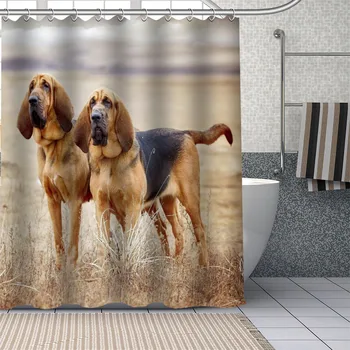 Custom Bloodhound Biglis Dušo Užuolaidos Vandeniui Vonios Užuolaidų Audinys, Dušo Rinkiniai, Lašas Laivybos 1pc užsakymą