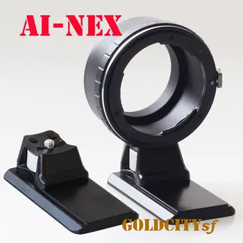 D/F/S AI Objektyvo E mount nex Adapterio žiedas su Trikojis Stovas, skirtas NEX-3/C3/5/5N/6/7 A7 A7r A5100 A7s A5000 A6500 fotoaparatas