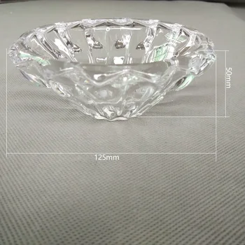 D125*H50mmEuropean stiliaus kristalų lempos arka parama rankos gėlių stiklo dubenėlį dėklas liustra dekoratyvinis apšvietimas priedai