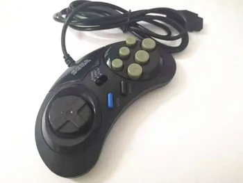 Didmeninė Žaidimų Valdiklis SEGA Genesis 6 Mygtukas turbo Gamepad SEGA Mega Drive Mode Greitai, Lėtai 10vnt/lot Nemokamas Pristatymas
