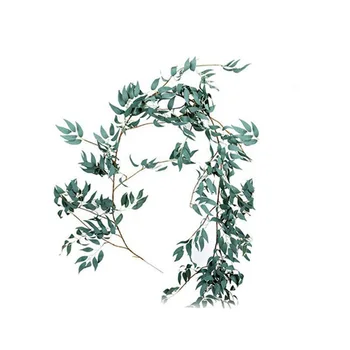 Dirbtinis Ivy Žalia Lapų Girlianda Augalai Vynuogių Netikrą Lapai, Gėlės Sode Lapai Dekoro Netikrą Rotango String Žolės Kaktusas