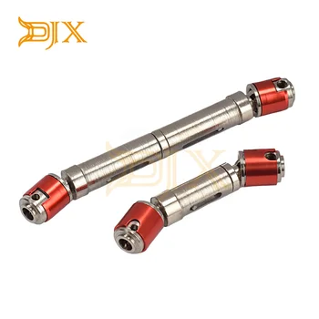 DJX Aliuminio 65-75mm/105-135mm Centras Pavaros Velenai už 1/10 RC Vikšriniai Automobilių Ašinis SCX10 D90 90021 90028