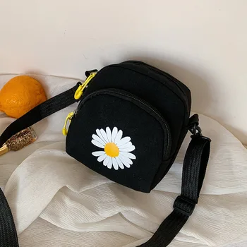 Drobė Mažas 2020 M. Pavasarį ir Vasarą Užsienio Stiliaus Mažų Daisy Mobiliojo Telefono Krepšys Moteriška Mini Vienos Peties 