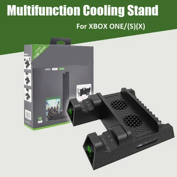 Dual Controller Charging Dock Station Xbox VIENAS Vėsinimo Vertikalus Stovas Žaidimas Rankenos Pagrindo Sėdynės Įkroviklio Xbox VIENA/S/X Konsolės
