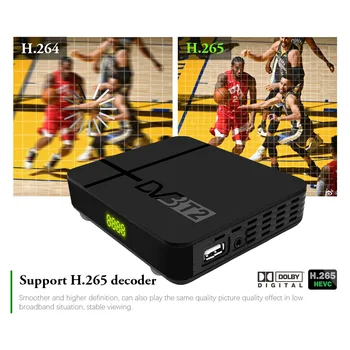 DVB T2 Skaitmeninės Antžeminės Imtuvai Su RJ45 Port H. 265 HD TV Imtuvas Receptorių Parama 