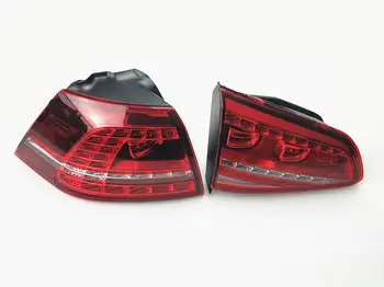 EOsuns Galinis Žibintas DRL+Stabdžiu+Parko+Signalas, led šviesos Volkswagen Golf 7 Žibintai 2013-Golf7 MK7 LED Uodega Lempos