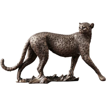 ERMAKOVA Pantera Skulptūra Leopard Statula Derva 