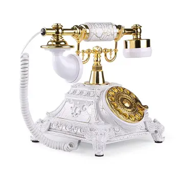 Europos Retro Vintage Pasukimo Dial Telephone Antikvariniai Telefonas Su Perrinkimas Fiksuotojo Ryšio Telefono Biuro Telefono Namo Gyvenamasis Kambarys
