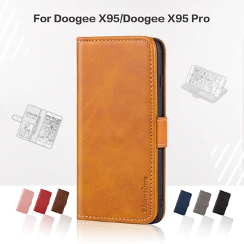 Flip Dangtelis Doogee X95 Verslo Atveju Odinis Prabanga Su Magnetu Piniginės Atveju Doogee X95 Pro Telefono Dangtelį