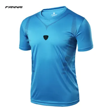 Futbolo Megztiniai LINGSAI Prekės ženklo vyrai Dizaineris 3D spausdinimo Marškinėlius sporto Quick Dry Slim Fit Kvėpuojantis marškinėliai Topai & Tees sportinę aprangą