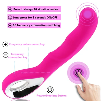 G Spot Vibratorius Vaginos Stimuliatorius Sekso Žaislai Moterims, USB Įkrovimo Vandeniui Dildo Magic Wand Moterų Masturbacija Erotinis Žaislas