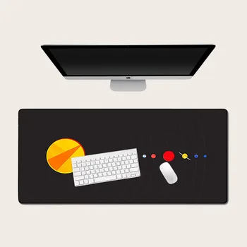 Gamer mouse pad akvarelė saulės sistemos negabaritinių pelės mygtukai negabaritinių animaciją, Interneto kavinė sutirštės lentelė kilimėlis