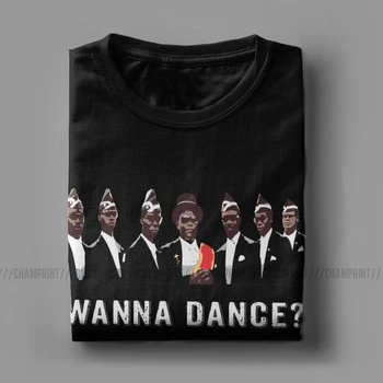 Gana Laidotuvių Šokių Kolektyvas T-Marškinėliai Vyrams Karstą Šokių Marškinėliai 2020 Juokinga Meme Laidotuvių Šokių Ganos Šokių Pallbearers Drabužiai