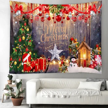 Gobelenas Kalėdų fono apdailos medžiaga Kalėdų atmosferą išdėstymas scenoje namų puošybai