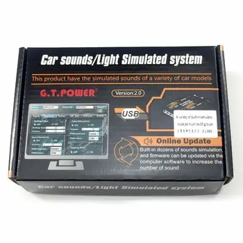 GT POWER RC Sound / LED Šviesos Imituojamas Sistema TAMIYA 1/10 Drift Car Buggy