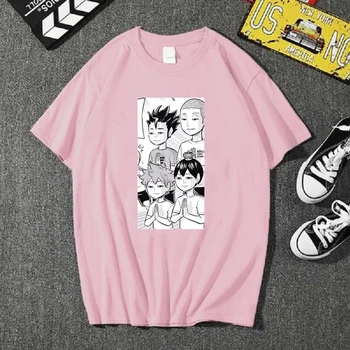 Haikyuu Funny Cartoon Grafika Marškinėliai Vyrams Mados Japonų Anime T-shirt Vasaros Streetwear Marškinėlius Hip-Hop Top Tees Vyras