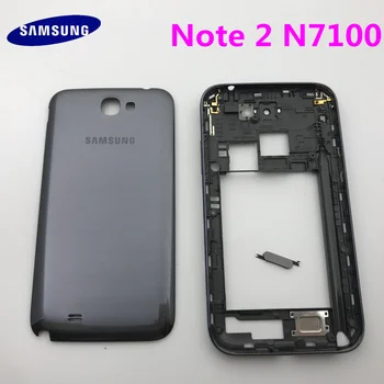 Juoda/balta/rožinė Pakeitimo Mobiliojo Telefono Bateriją, durų Padengti Atveju+Korpuso rėmelis, Skirtas Samsung Galaxy Note II N7100 2