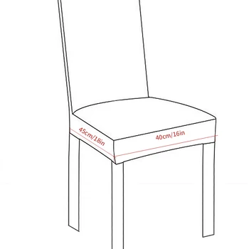 Karšto Spandex Kėdė Padengti vientisos Spalvos Valgomojo Kambario, Biuro, Virtuvės Elastinga Kėdės Sėdynės Padengti Anti-purvinas Kėdės Sėdynė Raštas Atveju, kai Nauja