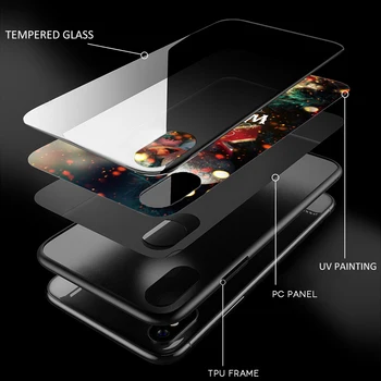 Korėjos KPOP Hip-Hop V Kim Tae-hyung Grūdintas Stiklas Telefono Dangtelį Atveju iPhone, SE 2020 M., 5 5S 6 6S Plius 7 8 Plus X XS XR 11 Pro Max