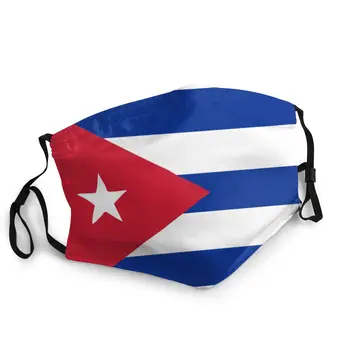 Kuba Kubos Nacionalinės Vėliavos Unisex Ne Vienkartiniai Burnos, Veido Kaukė Anti Migla Apsauga Nuo Dulkių Apsauga Apima Respiratorius