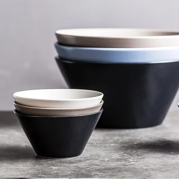 Kūrybinės keramikos dubenėlį namų Šiaurės ins bowl dubenėlį sriubos dubenėlį paprastų salotų dubenį paprastas vieną dubenį, virtuvė, stalo reikmenys