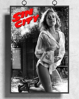 L207 SIN CITY Filmo Brittany Murphy Šilko Audinys plakatus Dekoro Patalpų Dažymas Dovana