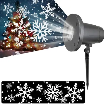 Lauke Sningant Led Projektorius, Šviesos, Su Nuotolinio Kalėdų Snaigės Lempa Už Sodo Kiemo Vestuves Kraštovaizdžio Šviesos