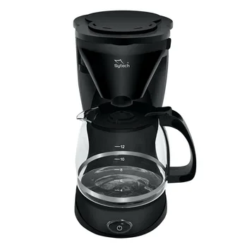 Lašinamas kavos virimo aparatas, 10-12 puodelių, 1,5 litro, sunkiųjų stiklo ąsotis, ne klijuoti, 800w. (sytech)
