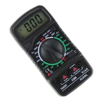 LCD Skaitmeninis Multimetras Su Temperatūros Matavimo AC/DC Voltmeter Ammeter Ohmmeter Testeris Srovės Varžos Multi-Testeris