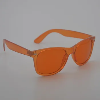 Mados oranžinės Spalvų terapija akiniai nuo saulės