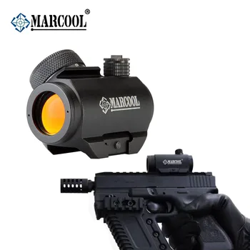Marcool 1x20 Glock 17 19 Red Dot taikymo Sritis 20mm Weaver Geležinkelių Akyse Medžioklės Šautuvas, pistoletas Pistoletas Snaiperis Tinka Kalibras .308 .223