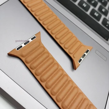 Megnectic Apyrankę Linijos Odinis Dirželis, Apple Watch Band 6/SE Watchband Diržas iwatch Serijos 6 5 40mm 44mm Juostos Pakeitimo