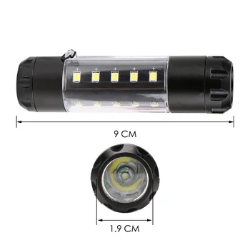 Mini Nešiojamas Žibintuvėlis Aliuminio XPE IR 20 COB LED Darbo Šviesos Lanterna Pen Žibinto Lempa, 6 Režimai Naudoti 14500 arba AA Su Uodega Virvė