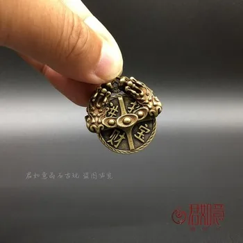 Mini-pakabukas antikos grynas varis, taurieji bronzos ir mink