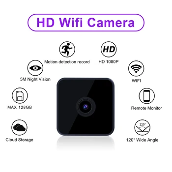 Mini WiFi Kamera HD Belaidžio Nuotolinio valdymo Stebėti Mažytė Kamera, IP Kamera, Vaizdo įrašymas 1920*1080P