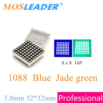 Mosleader 50pcs Mėlyna Jade žalia 8x8 1088 8*8 Led Grotelės dot matrica Dot Matrix Display LED Ekranas Modulis 3.0 mm 32*32 mm, 32x32mm
