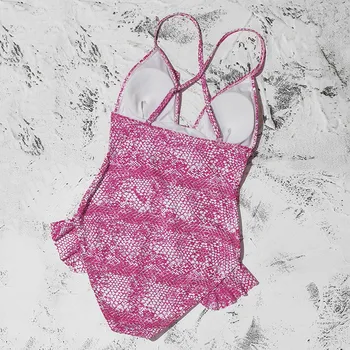 Moteris Seksuali Gyvatė Modelis Susiėmę Seksualus vientisas maudymosi kostiumėlis Moterų Tuščiaviduriai maudymosi kostiumėlį Monokinis 2021 Plaukimo Kostiumas Vasaros maudymosi Kostiumėliai