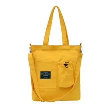 Moterų Drobės Audinys Krepšys Didelės Talpos Užtrauktukas Pečių Maišą Moterų Pakartotinai Tote Ponios Shopper Bags