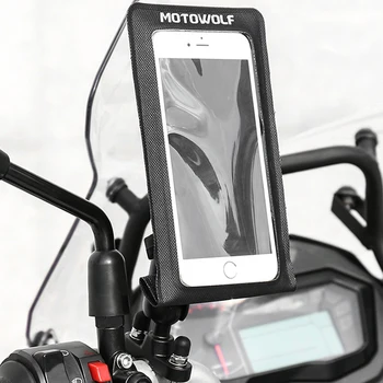 Motociklų, Dviračių Vandeniui Rainproof Mobilųjį Telefoną, Navigacijos Laikiklis Mobilųjį Telefoną, Maišas, Aišku, Stabilus Touch Screen Lauko
