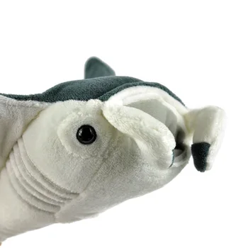 National Geographic 47CM Velnio Žuvis Pliušiniai Žaislai Modeliavimas Plaukioja Spinduliai Įdaryti Gyvūnams, Žaislai Dvigubas Kiss Priekiniai Burną Manta Ray Dol