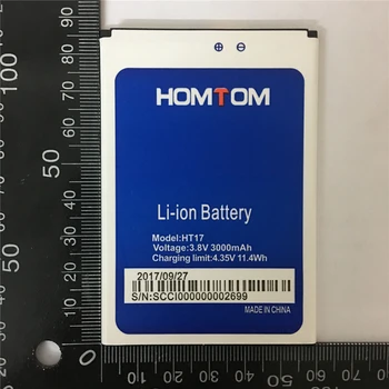Nauja Baterija HOMTOM HT17 Baterija HOMTOM HT17 Pro Bateria Akumuliatorius 3000mAh Pakeitimo mobiliojo Telefono Baterijų