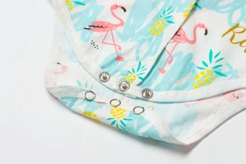 Naujagimio Onesies Drabužius Kūdikiui Berniukas Rompers Flamingo Komplektus, Prekės Dizainas Bodysuits 0-24M Berniukai Viršų Suknelė Turn-žemyn