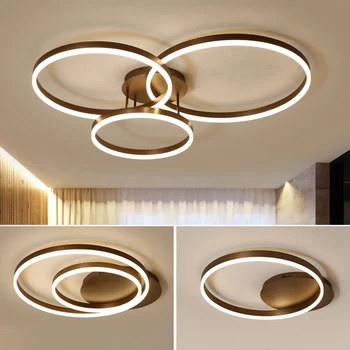 Naujas Atvykimo Kūrybos žiedais, modernios led lubų šviesos gyvenimo kambario, miegamasis kambarys led lempos lamparas de techo lubų lempos šviestuvai